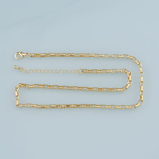 Gold Oval Chain,18K Gold Filled Oval for Necklace Bracelet DIY Jewelry Making Supply