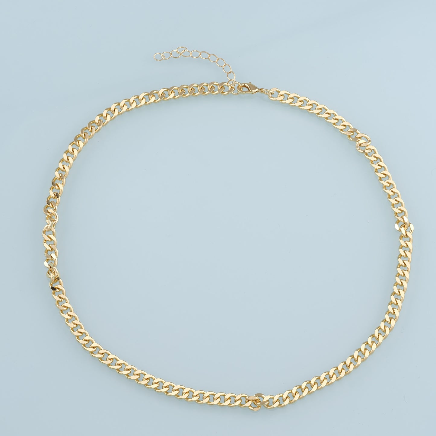 Gold Oval Chain,18K Gold Filled Twisted Oval for Necklace Bracelet DIY Jewelry Making Supply