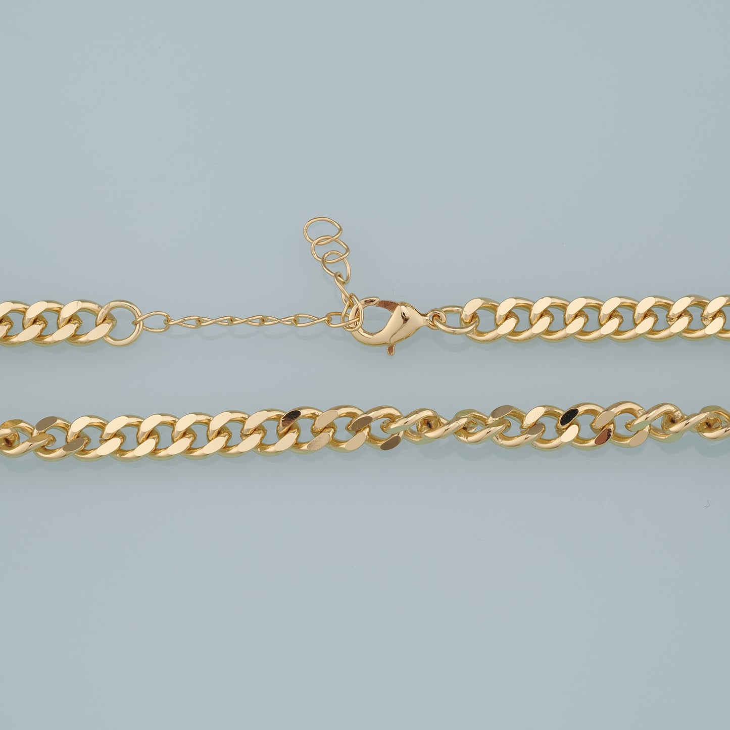 Gold Oval Chain,18K Gold Filled Twisted Oval for Necklace Bracelet DIY Jewelry Making Supply