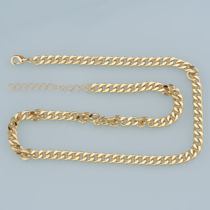 Gold Oval Chain,18K Gold Filled Twisted Oval for Necklace Bracelet DIY Jewelry Making Supply