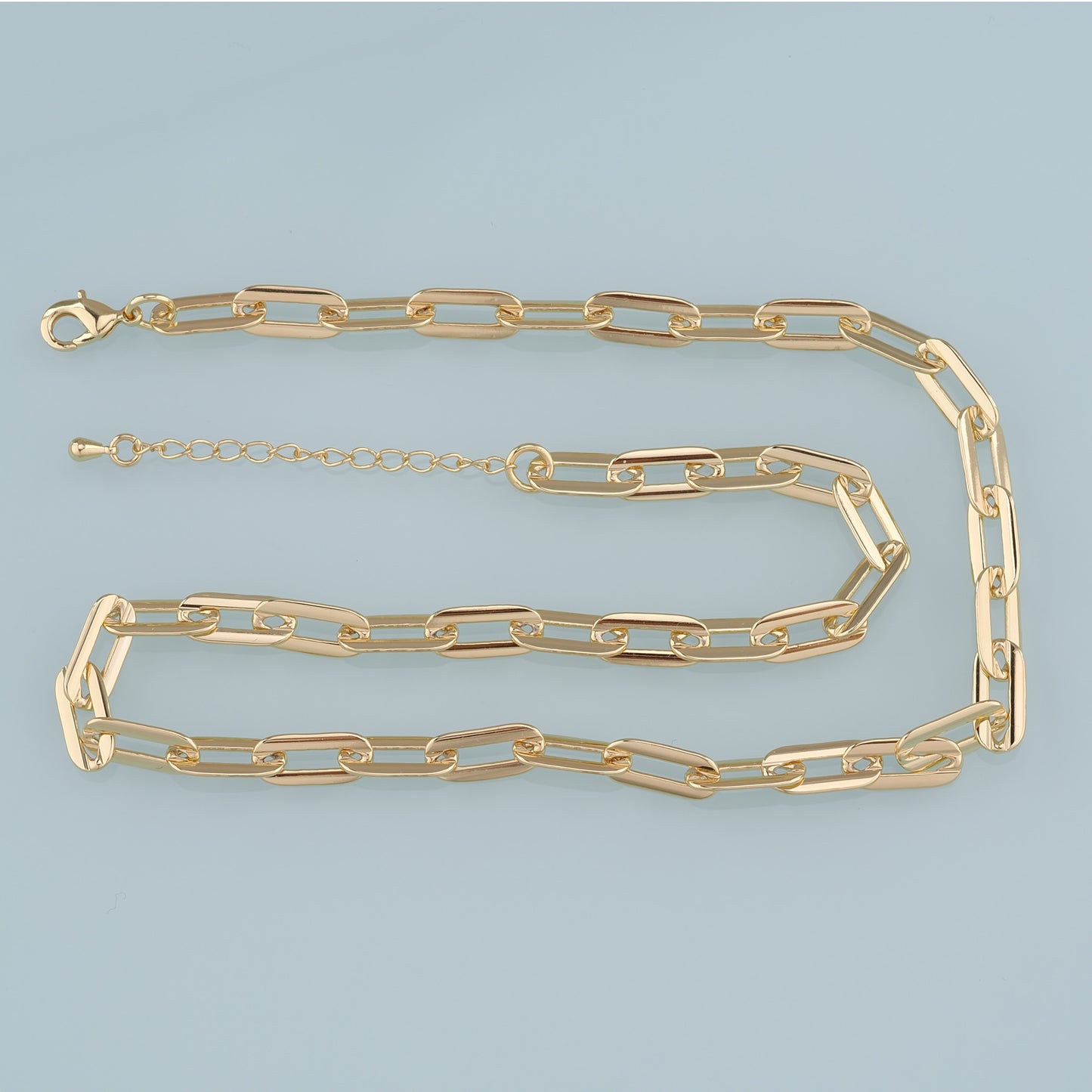 Gold Oval Chain,18K Gold Filled Oval for Necklace Bracelet DIY Jewelry Making Supply