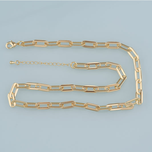 Gold Oval Chain,18K Gold Filled Oval for Necklace Bracelet DIY Jewelry Making Supply
