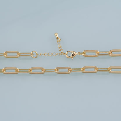 Gold Oval Chain,18K Gold Filled Oval for Necklace Bracelet DIY Jewelry Making Supply