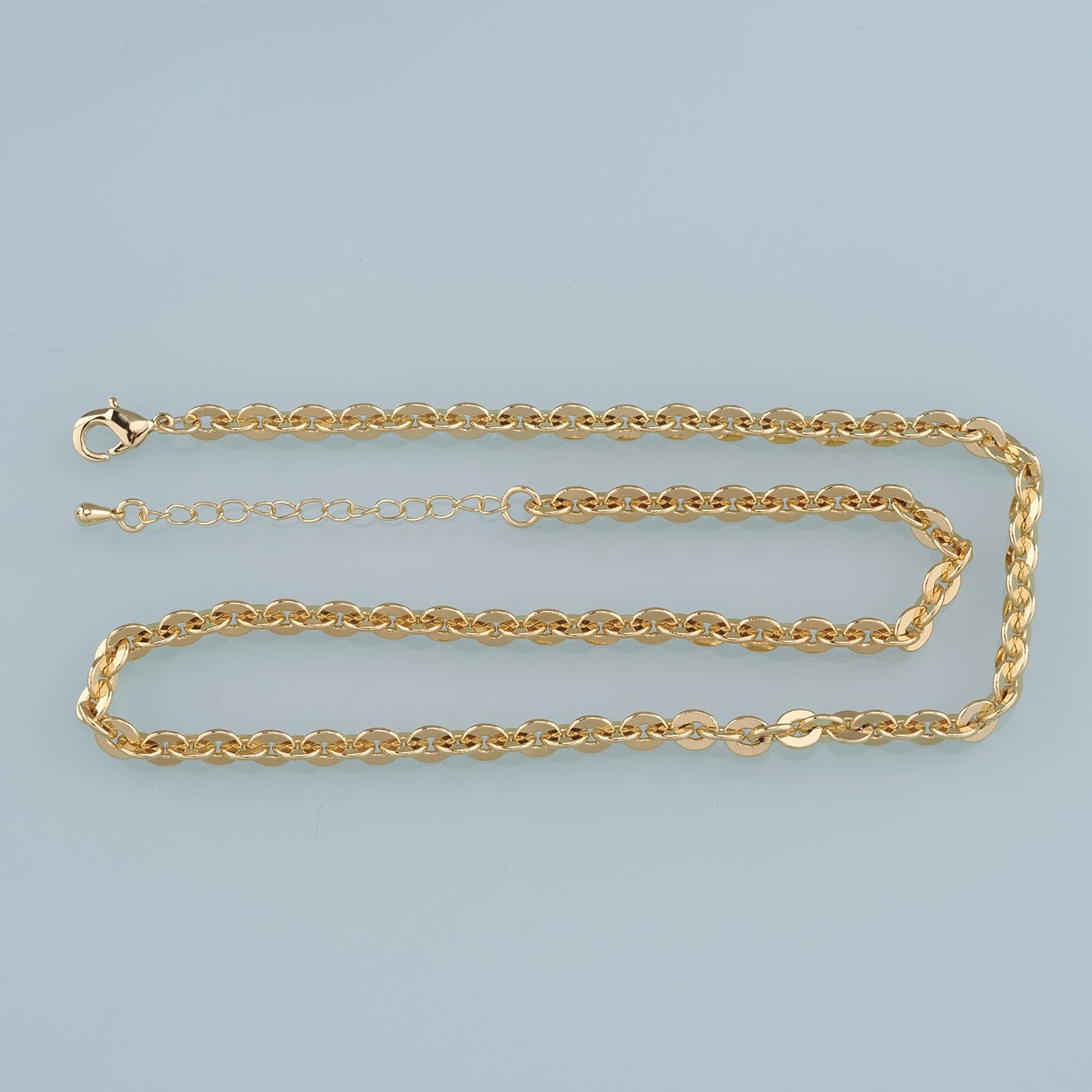 Gold Oval Chain,18K Gold Filled Oval for Necklace Bracelet DIY Jewelry Making Supply