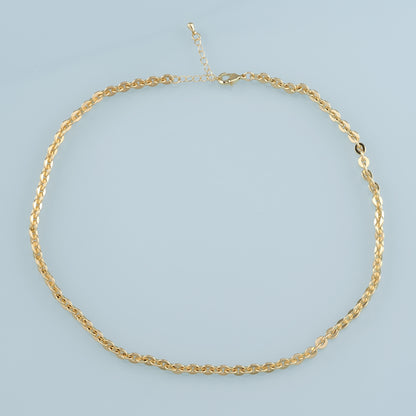 Gold Oval Chain,18K Gold Filled Oval for Necklace Bracelet DIY Jewelry Making Supply