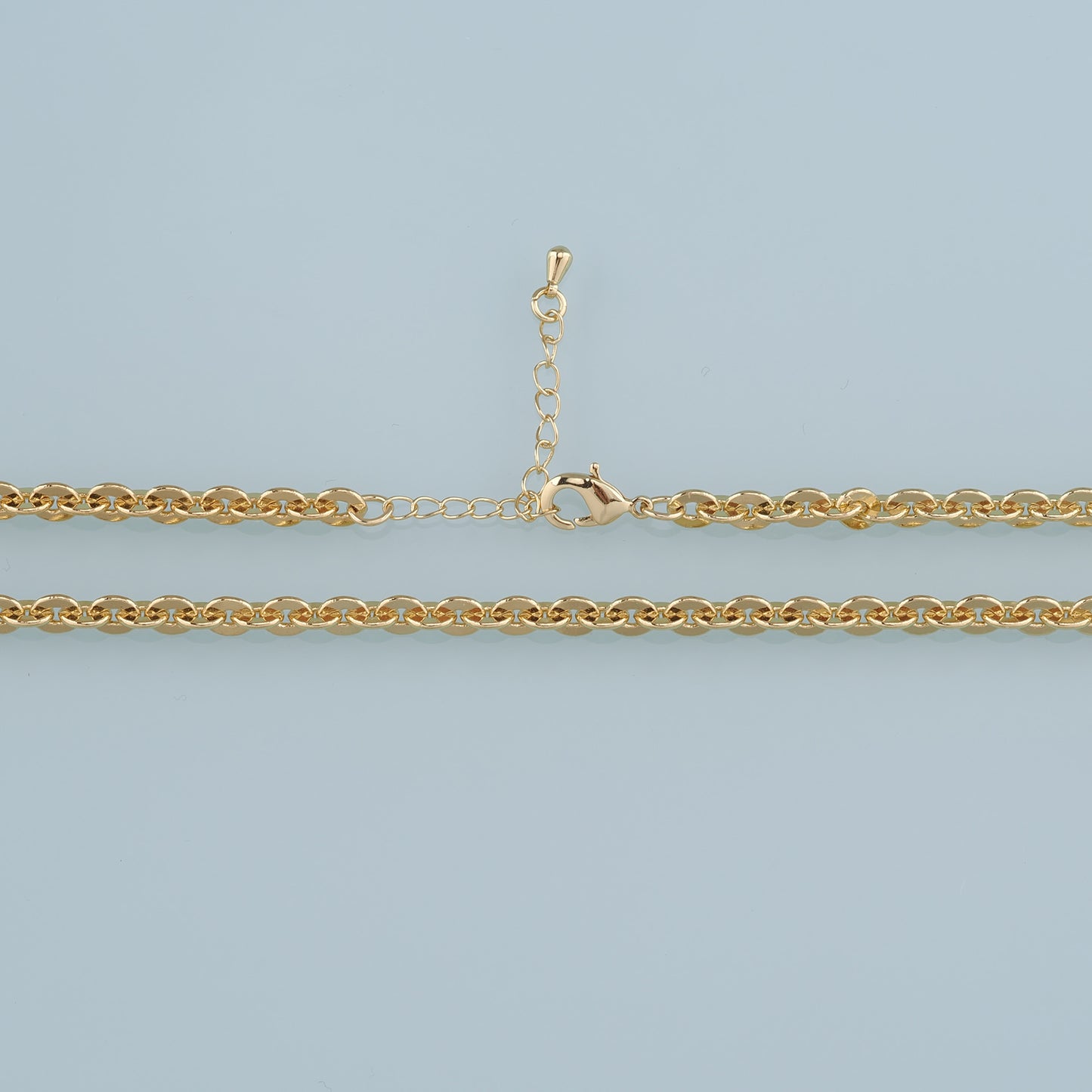 Gold Oval Chain,18K Gold Filled Oval for Necklace Bracelet DIY Jewelry Making Supply
