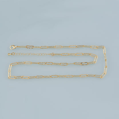 Gold Oval Chain,18K Gold Filled Oval for Necklace Bracelet DIY Jewelry Making Supply