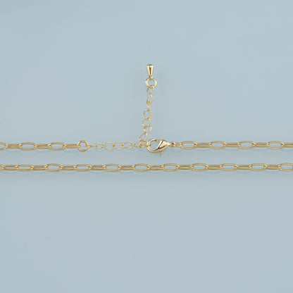 Gold Oval Chain,18K Gold Filled Oval for Necklace Bracelet DIY Jewelry Making Supply