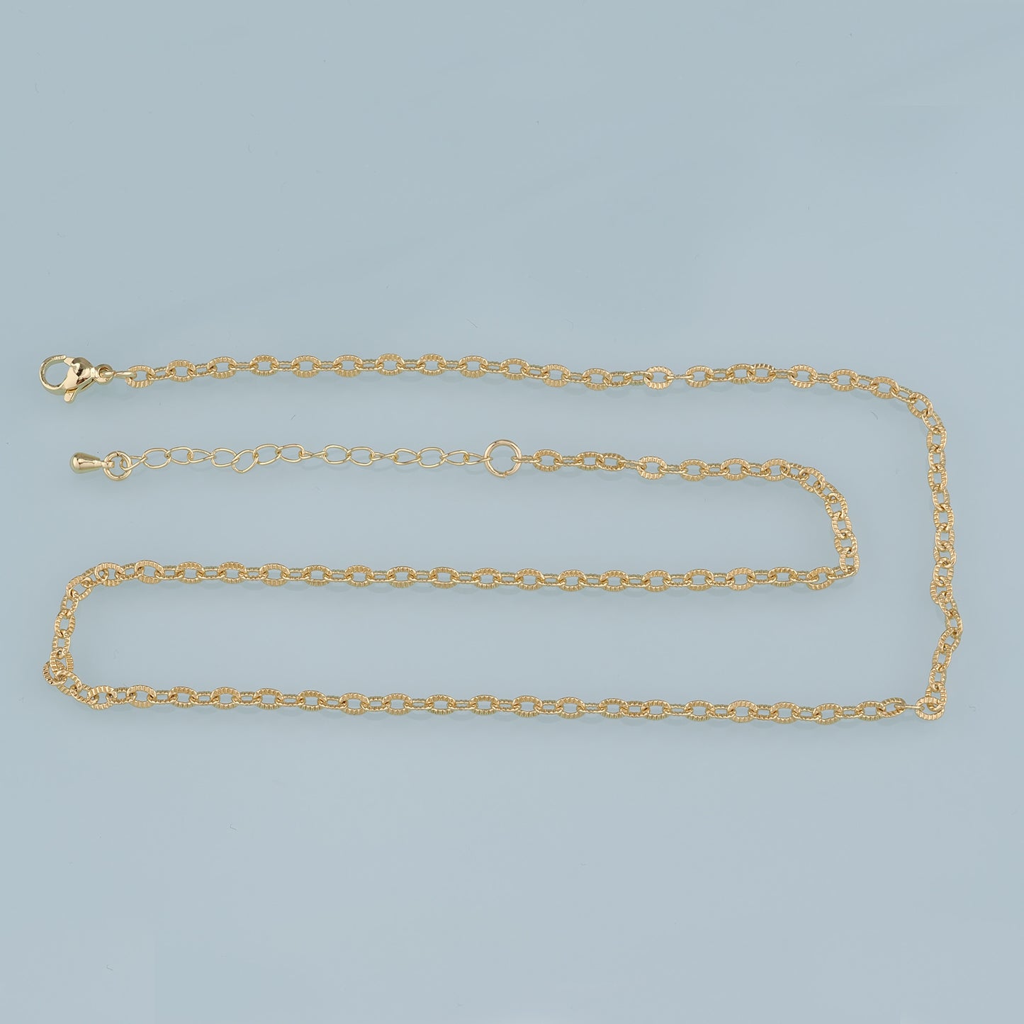 Gold Oval Chain,18K Gold Filled Oval for Necklace Bracelet DIY Jewelry Making Supply