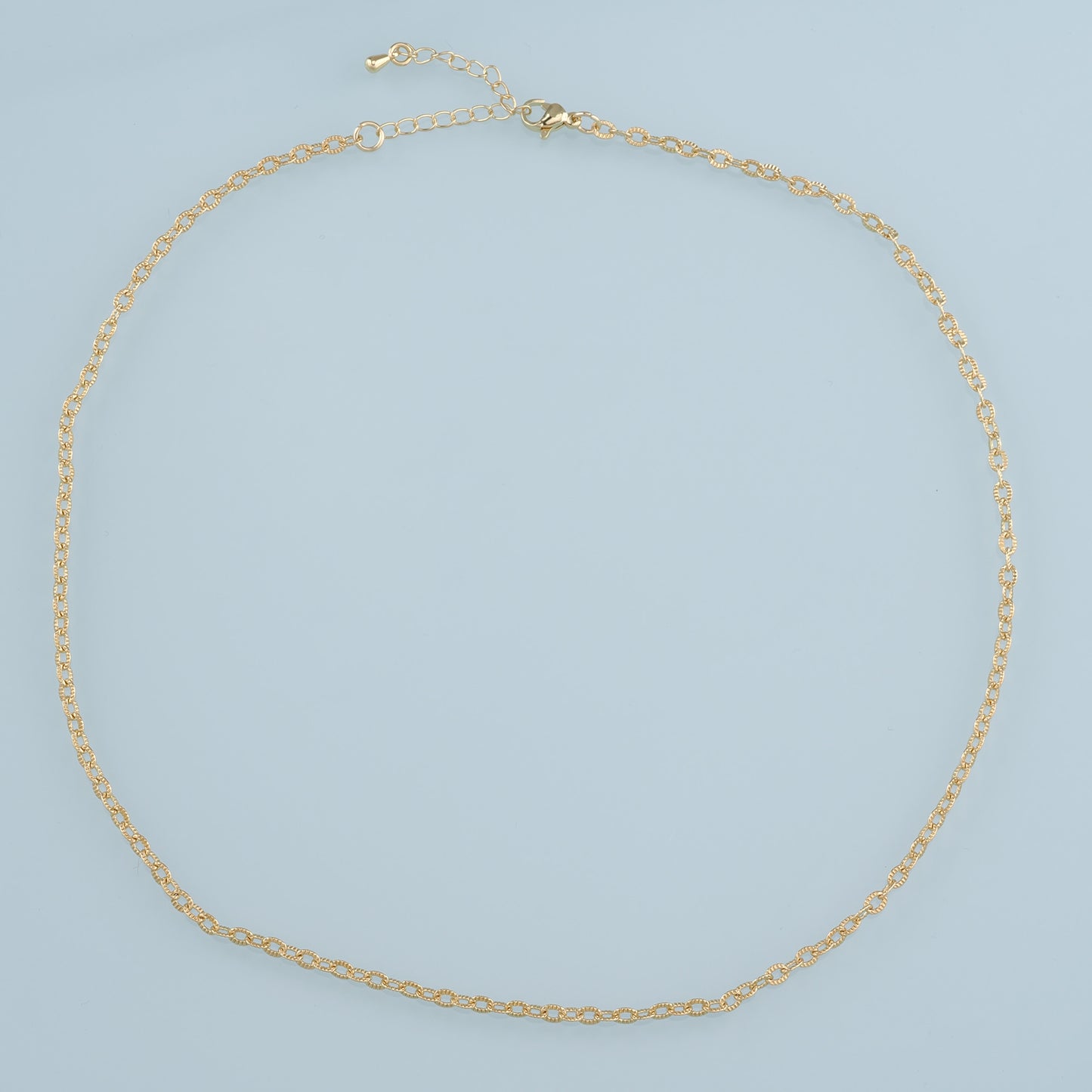 Gold Oval Chain,18K Gold Filled Oval for Necklace Bracelet DIY Jewelry Making Supply