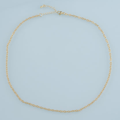 Gold Oval Chain,18K Gold Filled Oval for Necklace Bracelet DIY Jewelry Making Supply