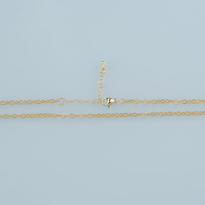 Gold Oval Chain,18K Gold Filled Oval for Necklace Bracelet DIY Jewelry Making Supply