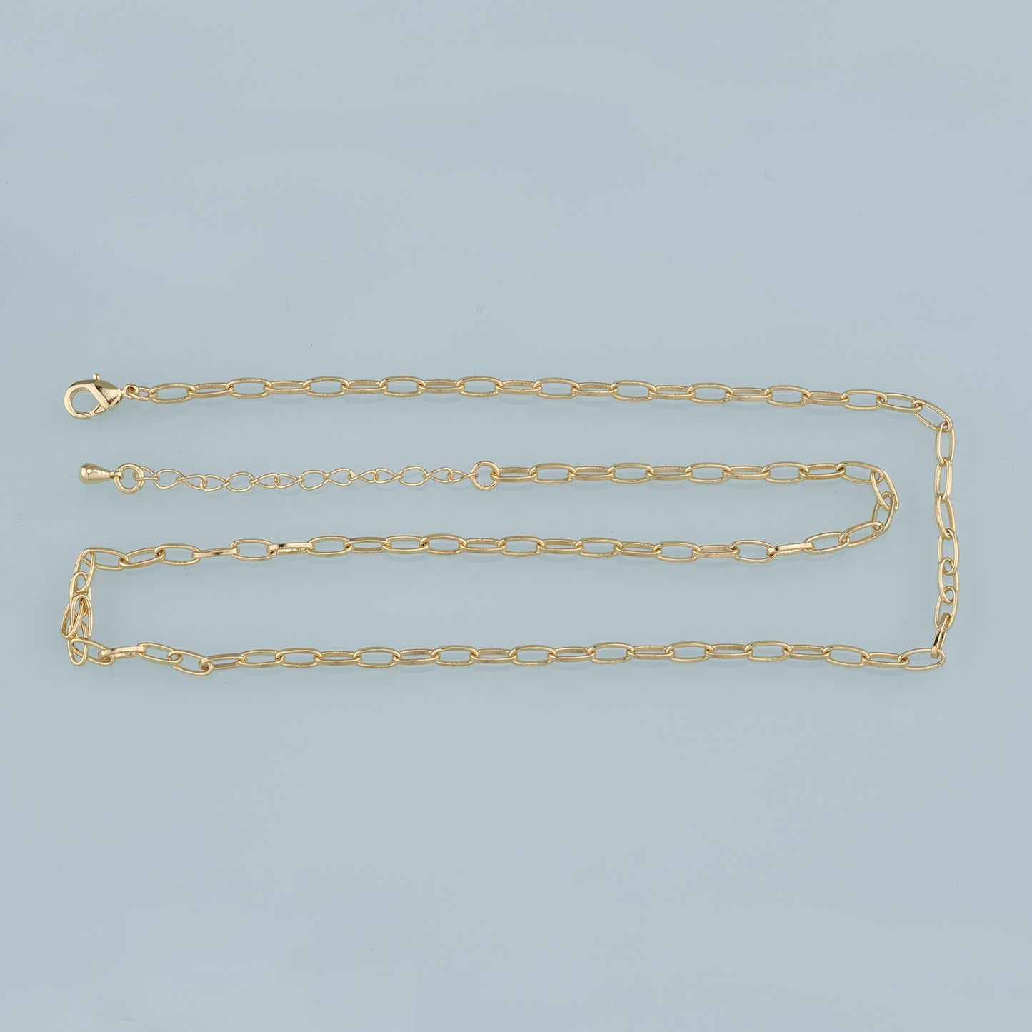 Gold Oval Chain,18K Gold Filled Oval for Necklace Bracelet DIY Jewelry Making Supply