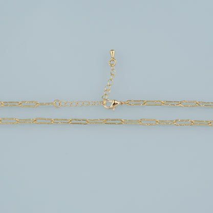 Gold Oval Chain,18K Gold Filled Oval for Necklace Bracelet DIY Jewelry Making Supply