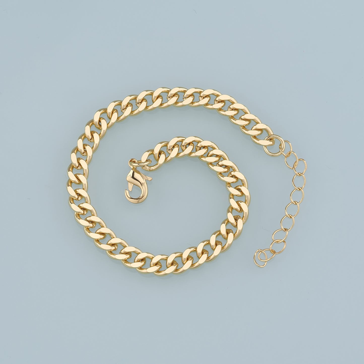 Gold Adjustable Chain,18K Gold Filled Twist Oval Bracelet,Semi Finished Bracelets,Bracelets for Jewelry Making