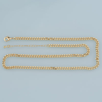 Gold Oval Chain,18K Gold Filled Twisted Oval for Necklace Bracelet DIY Jewelry Making Supply