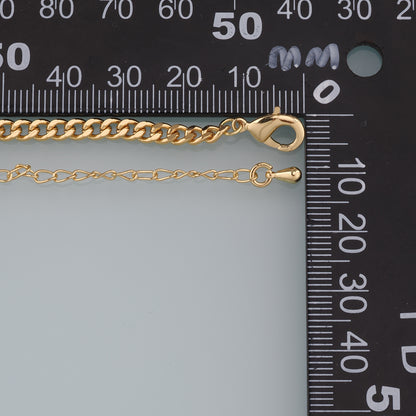 Gold Oval Chain,18K Gold Filled Twisted Oval for Necklace Bracelet DIY Jewelry Making Supply