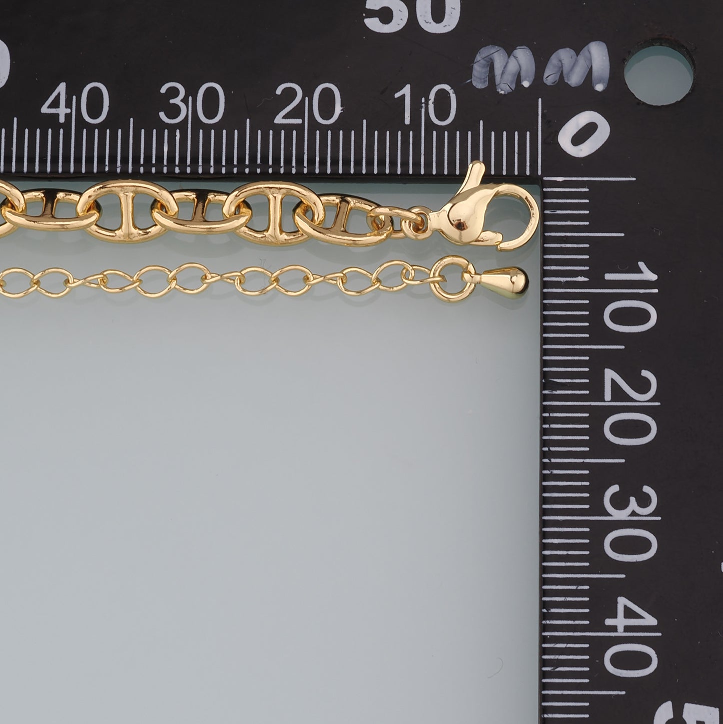 Gold Adjustable Chain,18K Gold Filled Oval Bracelet,Semi Finished Bracelets,Bracelets for Jewelry Making