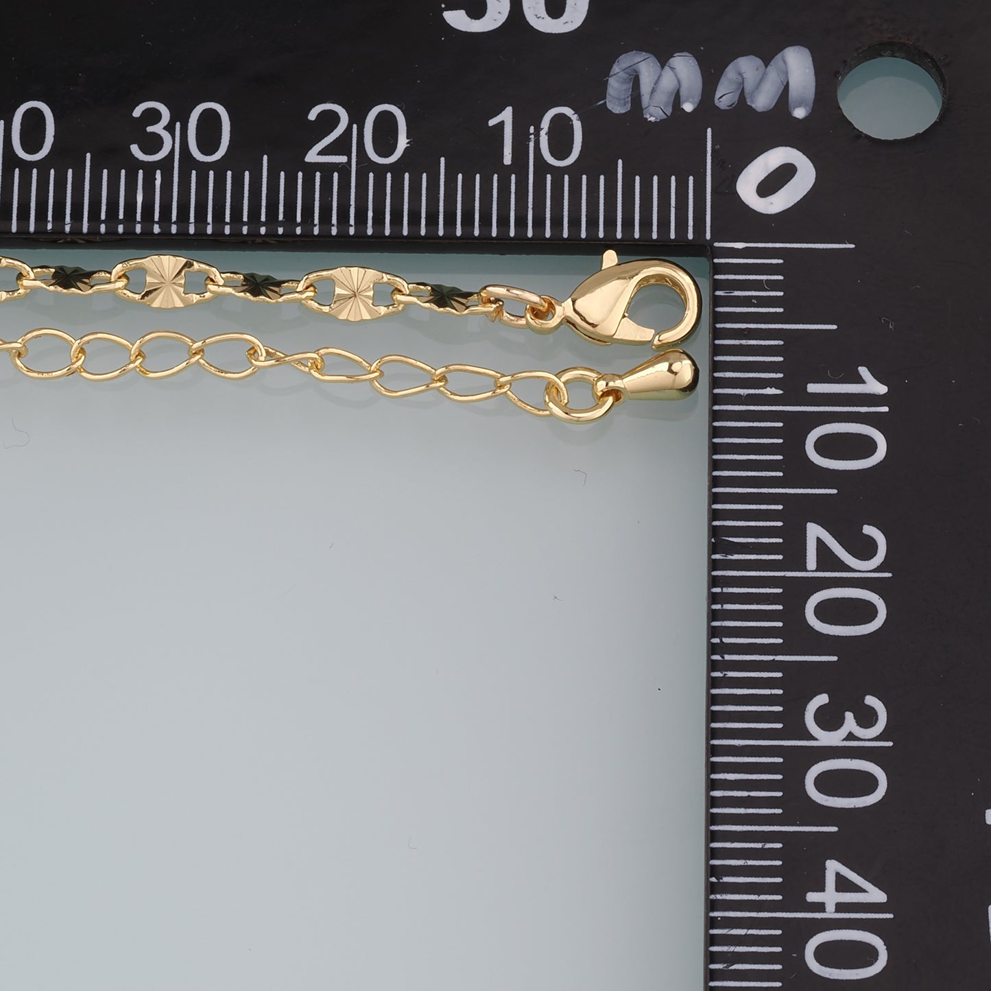 Gold Adjustable Chain,18K Gold Filled Oval Bracelet,Semi Finished Bracelets,Bracelets for Jewelry Making