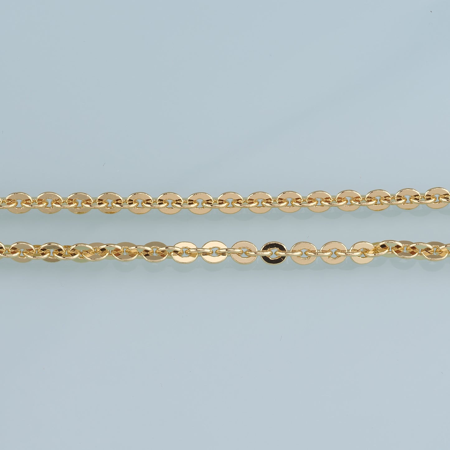 Gold Oval Chain,18K Gold Filled Oval Chain for Necklace Bracelet DIY Jewelry Making Supply