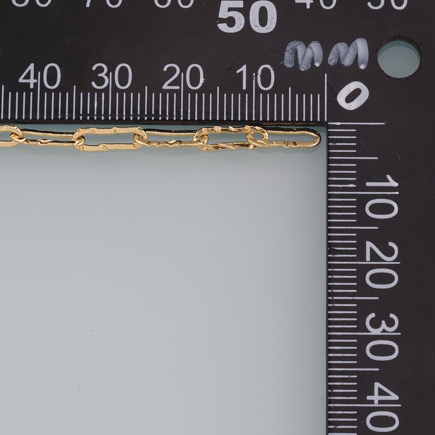 Gold Oval Chain,18K Gold Filled Rectangle Paper Clip Chain for Necklace Bracelet DIY Jewelry Making Supply