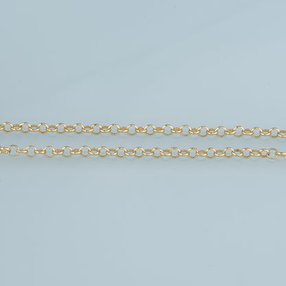 Gold Round Chain,18K Gold Filled Round Chain for Necklace Bracelet DIY Jewelry Making Supply