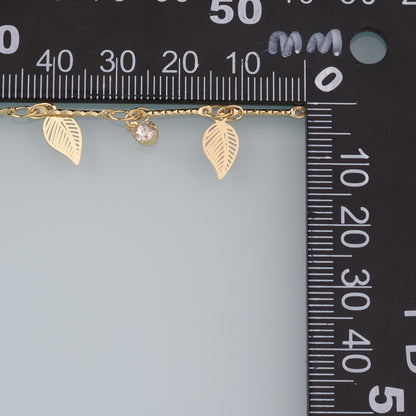 Gold Leaf Chain,18K Gold Filled Leaf Chain for Necklace Bracelet DIY Jewelry Making Supply