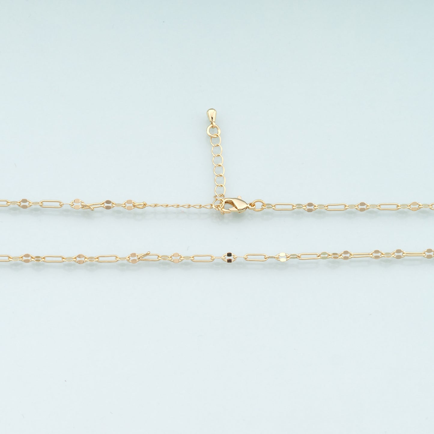 Gold Oval Chain,18K Gold Filled Oval for Necklace Bracelet DIY Jewelry Making Supply