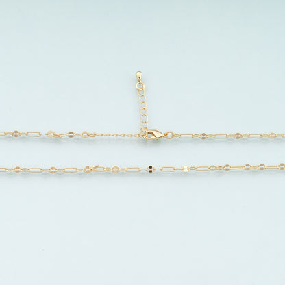 Gold Oval Chain,18K Gold Filled Oval for Necklace Bracelet DIY Jewelry Making Supply