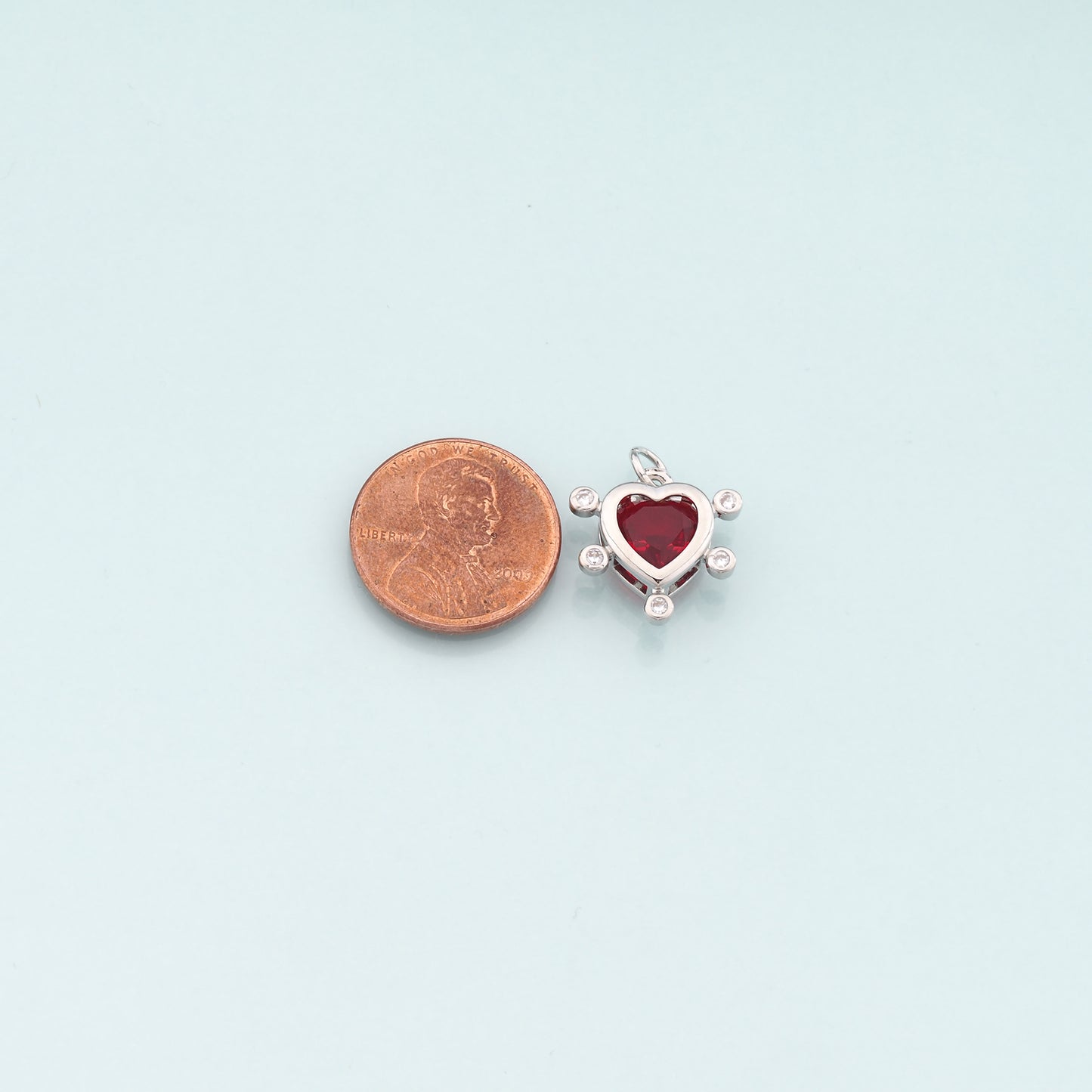 Gold Heart Charms,18K Gold Filled Heart Pendant,Dainty Heart Charm Bracelet Necklace for DIY Jewelry Making Supply
