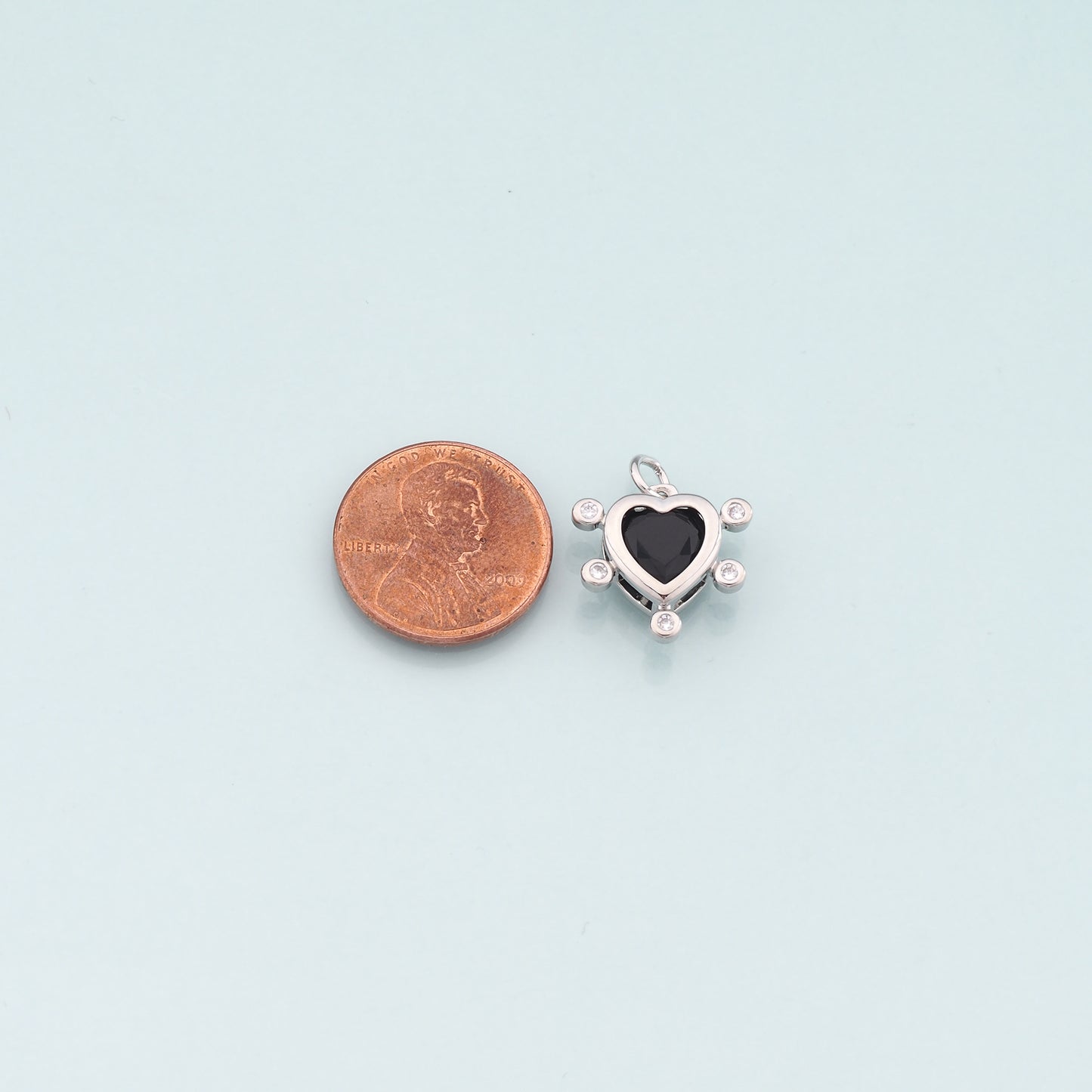 Gold Heart Charms,18K Gold Filled Heart Pendant,Dainty Heart Charm Bracelet Necklace for DIY Jewelry Making Supply