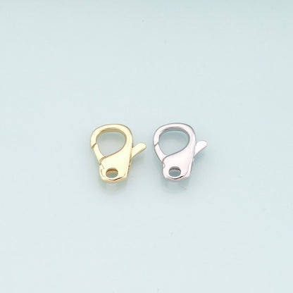 Gold Clasp,18K Gold Filled Lobster Clasp Gold Lobster Claw for DIY Jewelry Finding Necklace Bracelet