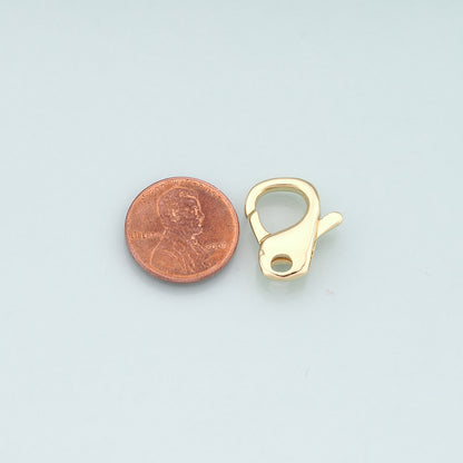 Gold Clasp,18K Gold Filled Lobster Clasp Gold Lobster Claw for DIY Jewelry Finding Necklace Bracelet