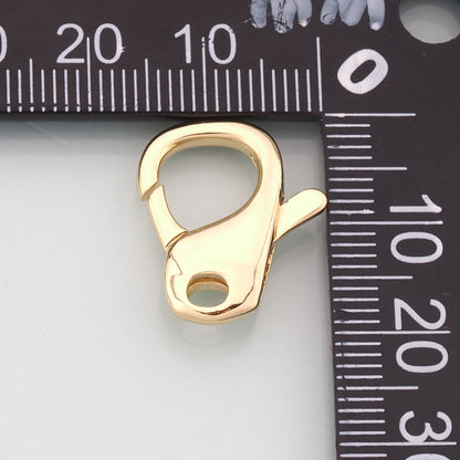 Gold Clasp,18K Gold Filled Lobster Clasp Gold Lobster Claw for DIY Jewelry Finding Necklace Bracelet