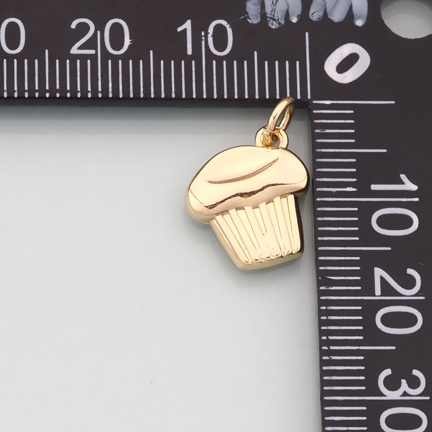 Gold Dessert Charms,18K Gold Filled Cake Pendant,Cake Charm Bracelet Necklace for DIY Jewelry Making Supply