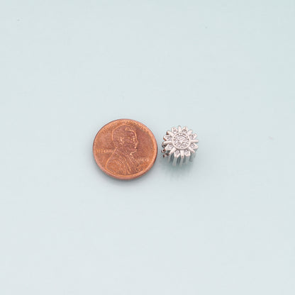 Gold Sun Spacer Beads Charms,18K Gold Filled Sun Bracelet Necklace for DIY Jewelry Making Supply