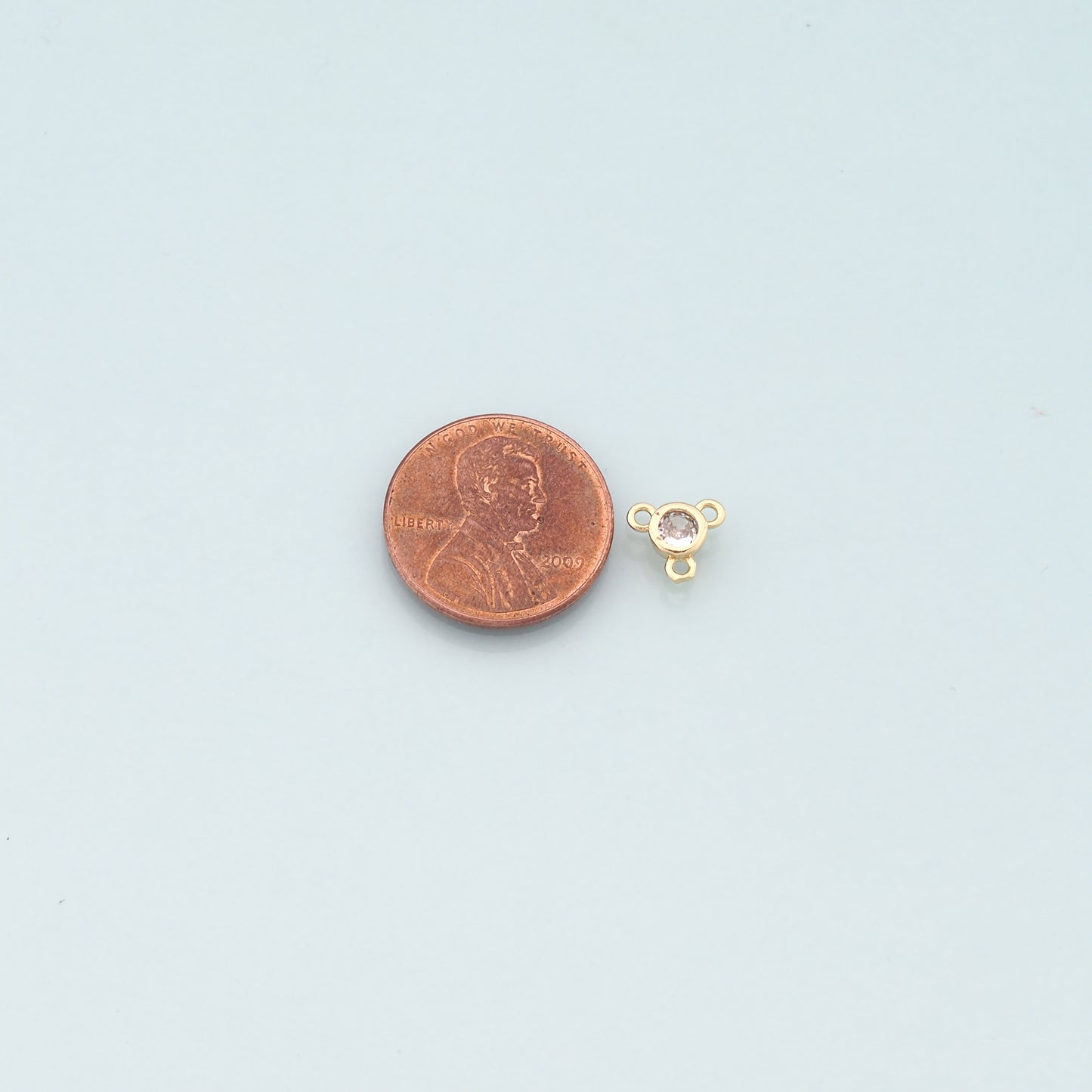 Gold Connector Charm,18K Gold Filled Round Pendant,CZ Micro Pave Round Charm Bracelet Necklace for DIY Jewelry Making Supply