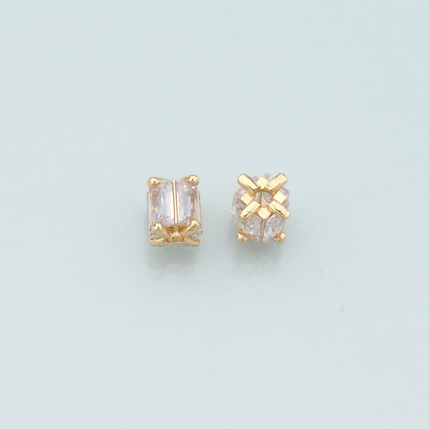 Gold Tube Bead Charms,18K Gold Filled Tube spacer beads Bracelet Necklace for DIY Jewelry Making Supply