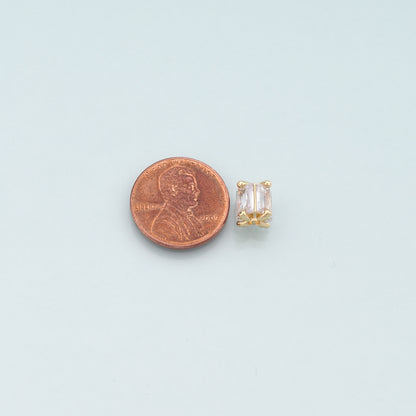 Gold Tube Bead Charms,18K Gold Filled Tube spacer beads Bracelet Necklace for DIY Jewelry Making Supply