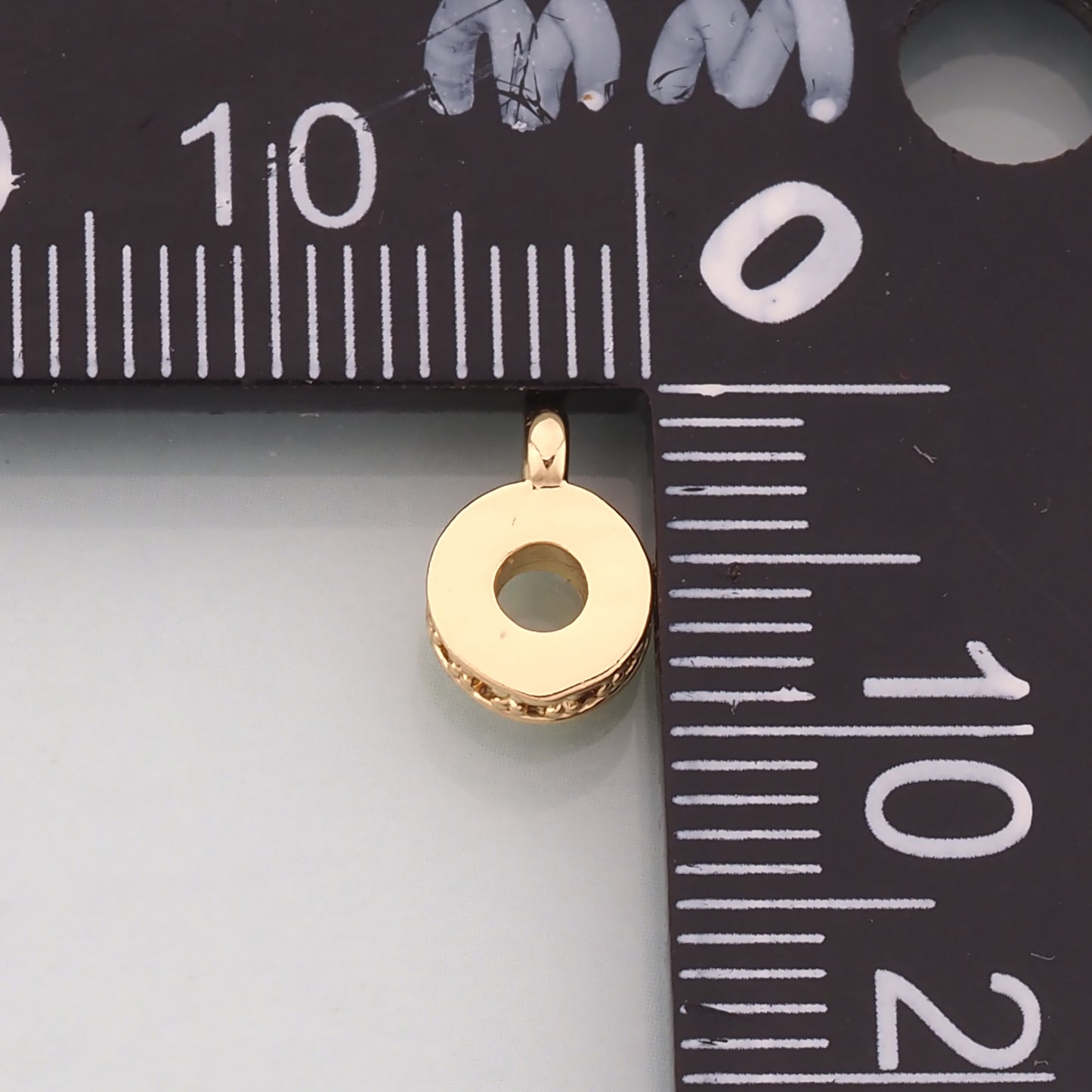 Gold Flat Round Beads,18K Gold Filled Round spacer beads Bracelet Necklace for DIY Jewelry Making Supply