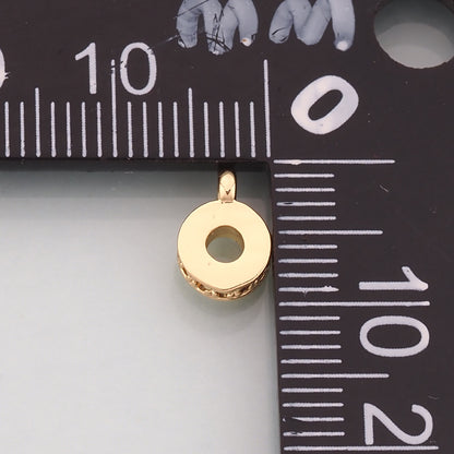Gold Flat Round Beads,18K Gold Filled Round spacer beads Bracelet Necklace for DIY Jewelry Making Supply
