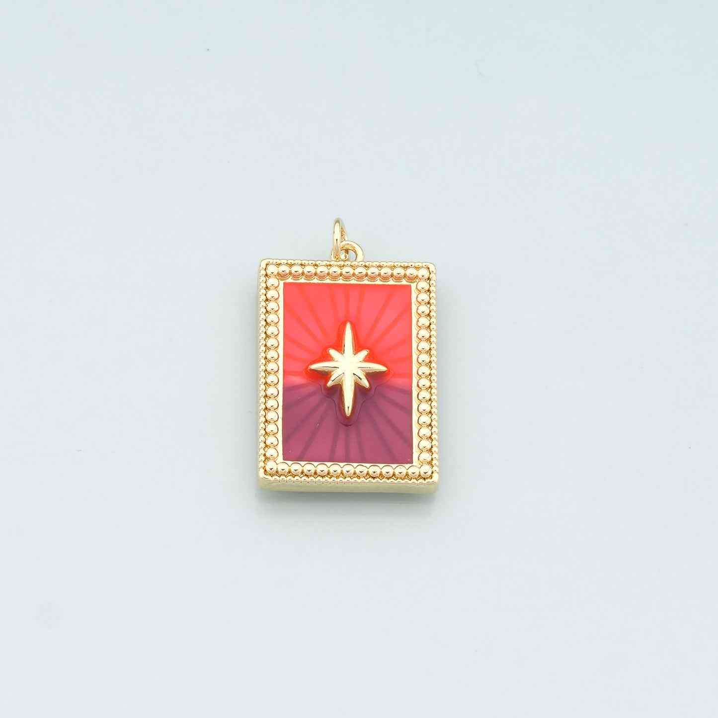 Gold Star Charm,18K Gold Filled North Star Pendant,Enamel Celestial Charm Bracelet Necklace for DIY Jewelry Making Supply