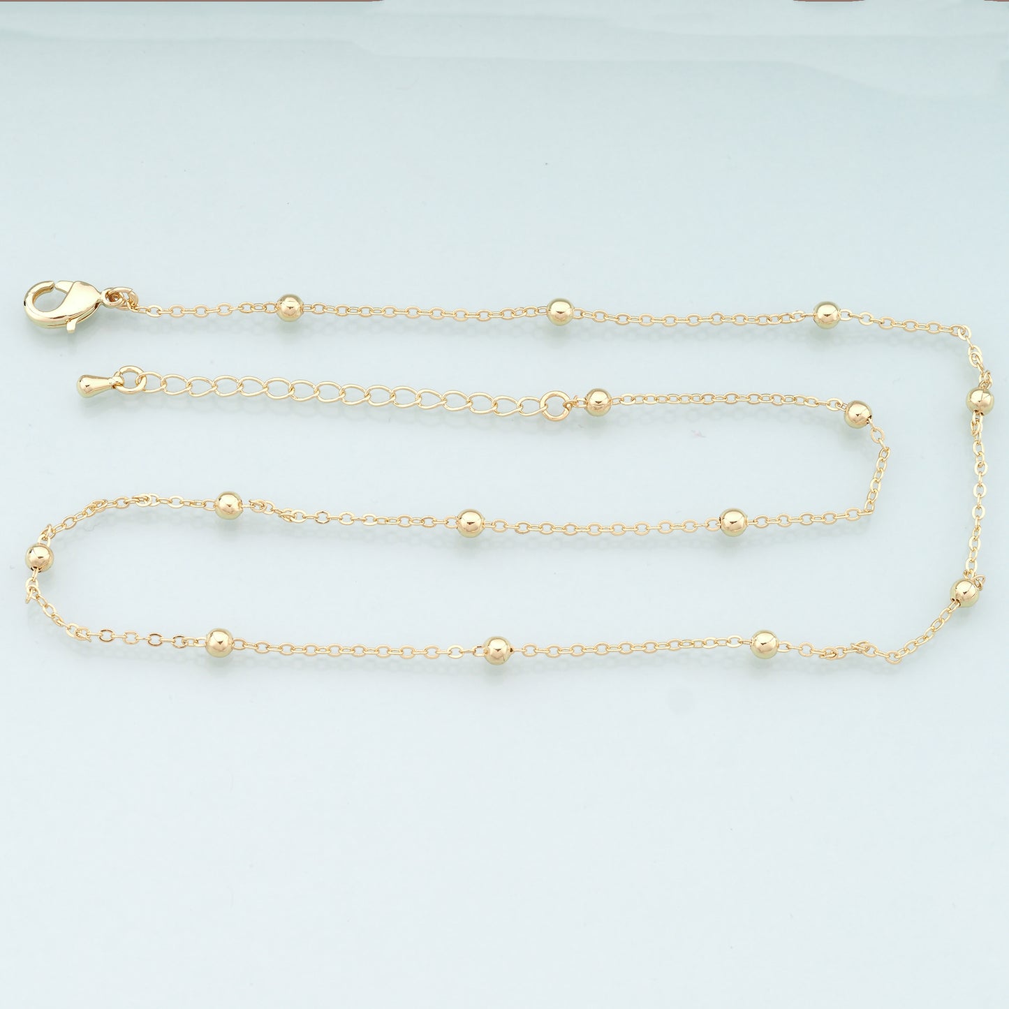 Gold Ball Chain,18K Gold Filled Ball for Necklace Bracelet DIY Jewelry Making Supply