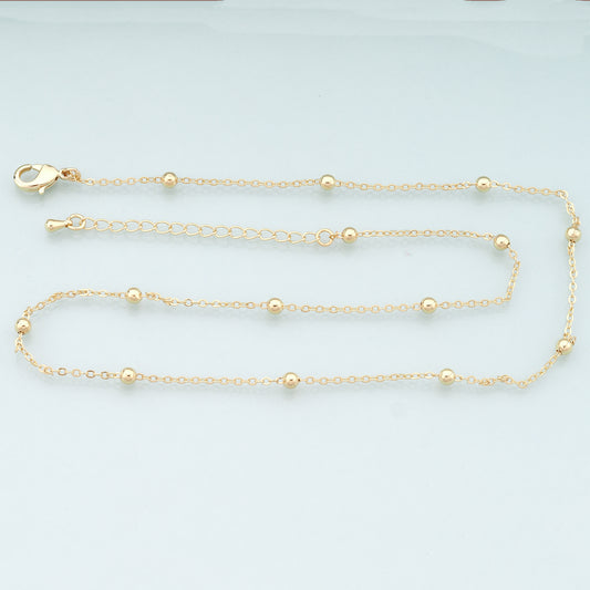 Gold Ball Chain,18K Gold Filled Ball for Necklace Bracelet DIY Jewelry Making Supply