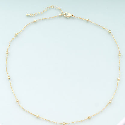 Gold Ball Chain,18K Gold Filled Ball for Necklace Bracelet DIY Jewelry Making Supply