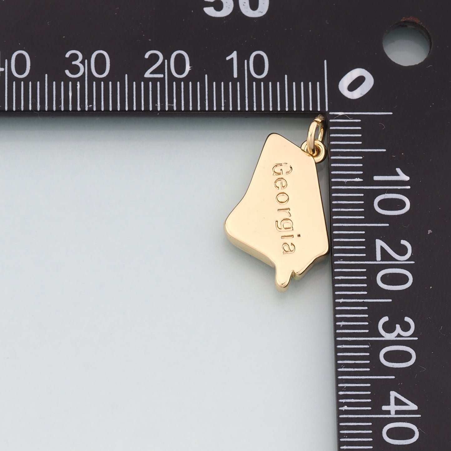 Gold US State Charms, 18K Gold Filled State Map Pendant, State Charm Bracelet Necklace for DIY Jewelry Making Supply