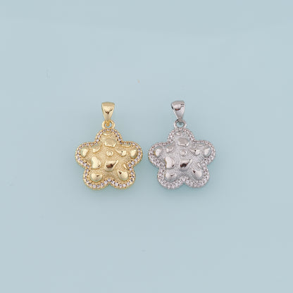 Gold Starfish Charms,18K Gold Filled Starfish Pendant,CZ Micro Pave Starfish Charm Bracelet Necklace for DIY Jewelry Making Supply