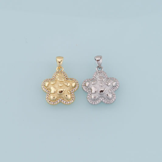 Gold Starfish Charms,18K Gold Filled Starfish Pendant,CZ Micro Pave Starfish Charm Bracelet Necklace for DIY Jewelry Making Supply