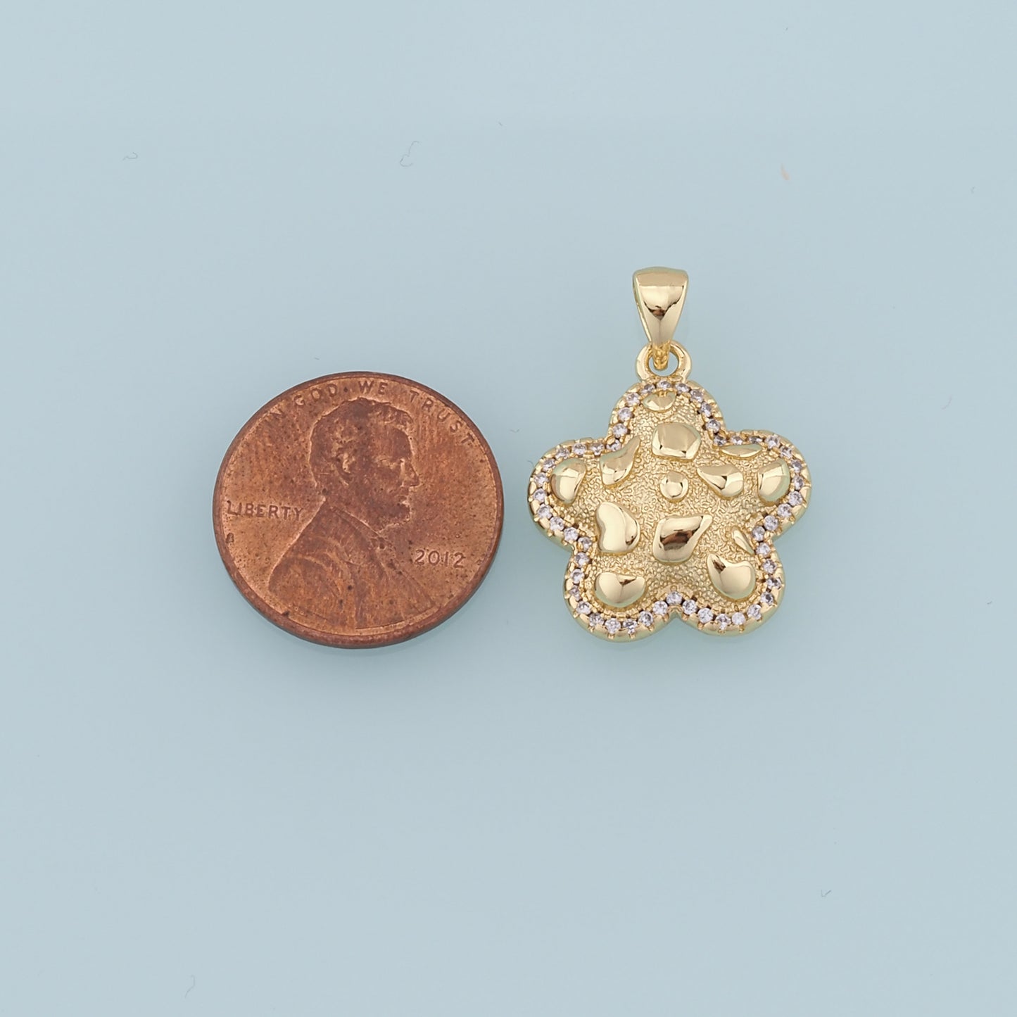 Gold Starfish Charms,18K Gold Filled Starfish Pendant,CZ Micro Pave Starfish Charm Bracelet Necklace for DIY Jewelry Making Supply