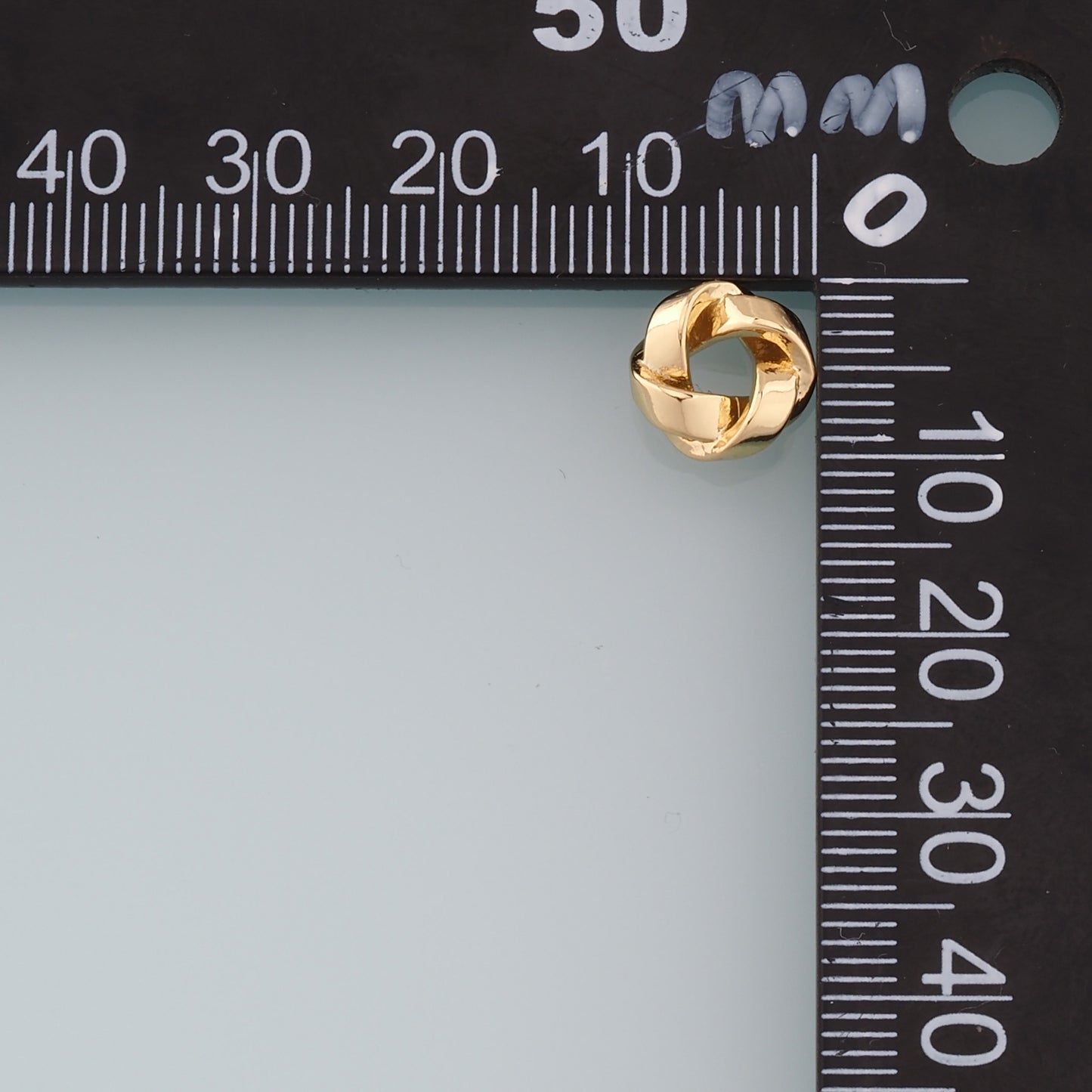 Gold Twist Knot Spacer Beads,18K Gold Filled Twist Knot Beads,Twist Charm Bracelet Necklace for DIY Jewelry Making Supply